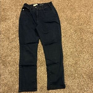 Pilcro Women's Dark Blue Straight Leg Jeans